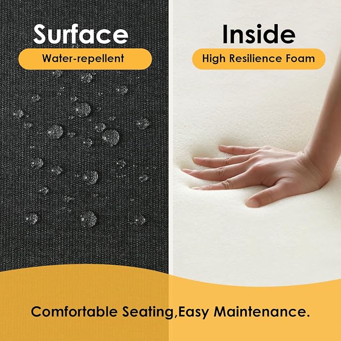 Outdoor Sunbrella Round Corner Seat Cushion, Non Slip Seat Cushion Pads - Image 4