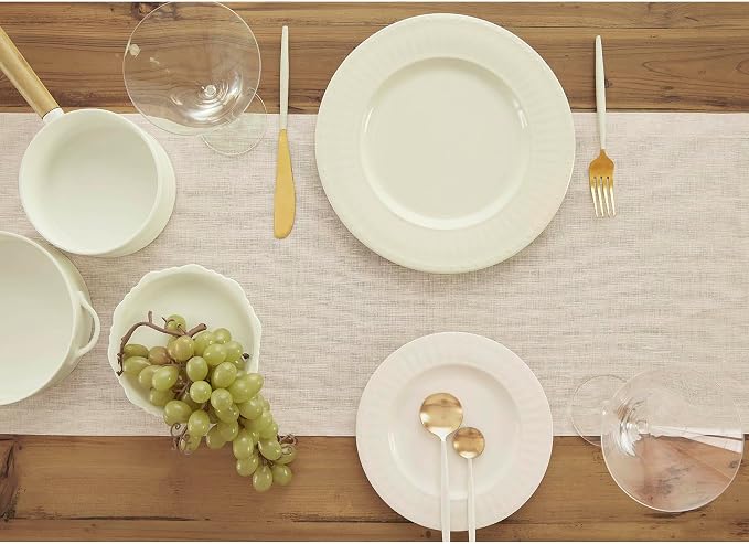 Solino Home Linen Table Runner 144 Inches Long - Image 3