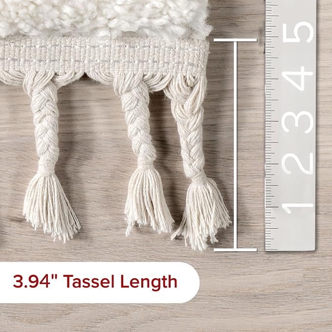 nuLOOM Risette Ivory, Soft and Textured, High Traffic, Stain Resistant - Image 5
