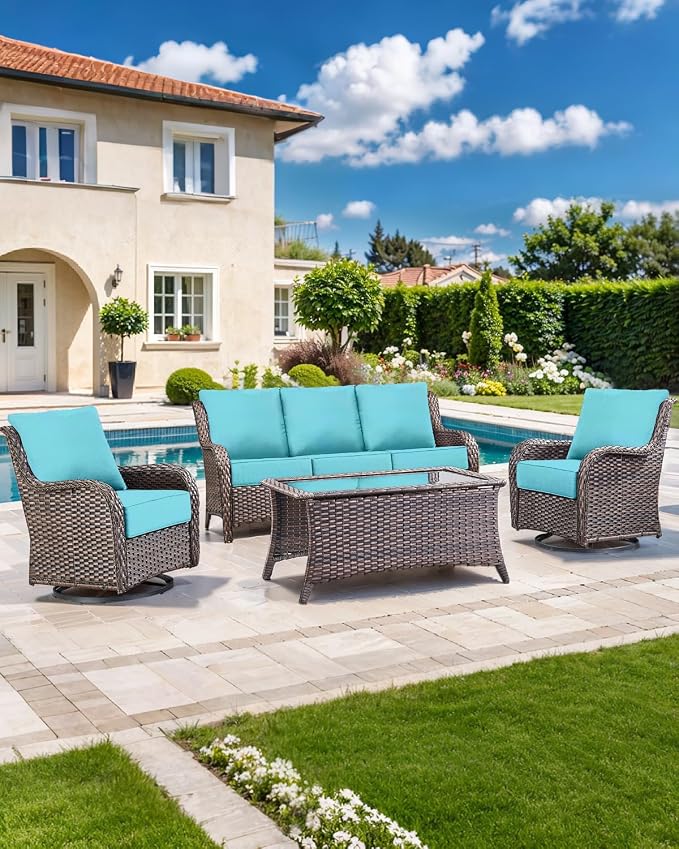 Luxury 22x24/22x25 6-Inch Outdoor Chair Cushions Set of 4 - Image 6