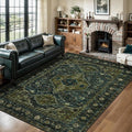 Tangsoo Green 5x7 Washable Rugs by Tangsoo