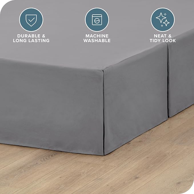 Bare Home California King 15-Inch Tailored Drop Easy Fit - Image 2