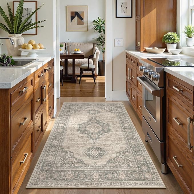 Lahome Oriental Washable Area Rug, 3x5 Soft Rugs - Image 2