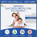 Split Cali King Mattress Encasement 36" x 84" by FourSeasonsEssentials