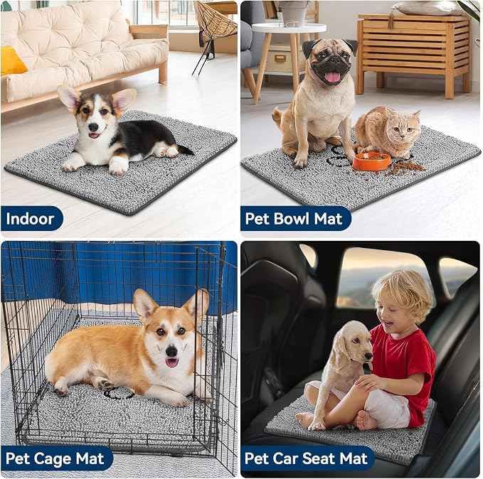Bcoimo Super Absorbent Dog Door Mat, Pet Rugs - Image 6