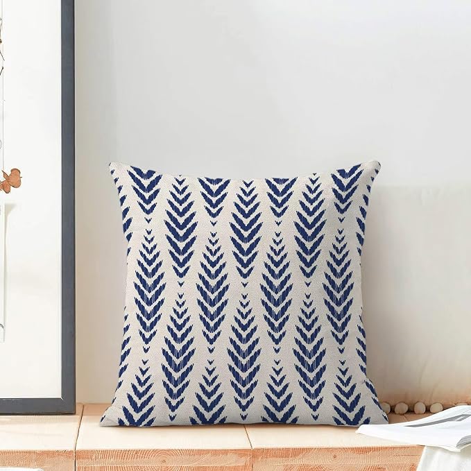 BETGINY Navy Blue Boho Pillow Covers 18 x 18 Inch Pack of 2, Bohemian Ethnic - Image 3