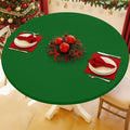 Round Spandex Tablecloth, Elastic Fitted Waterproof Tablecloths by Moosfor