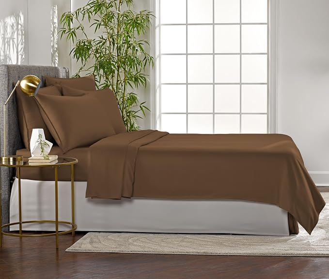 Pure Bamboo Queen Sheets, Genuine 100% Organic Viscose Derived from Bamboo Bed - Image 4