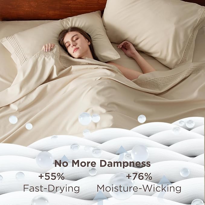 Bedsure Deep Pocket King Sheet Set - Image 3