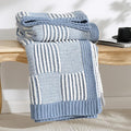 Amélie Home Checkered Knit Throw Blanket by Am%C3%A9lieHome