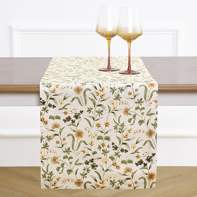Solino Home 100% Pure Linen Table Runner 72 Inches Long by SolinoHome