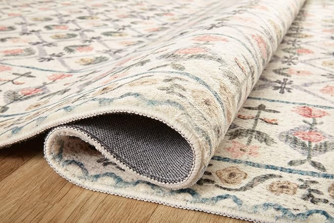 Loloi Rifle Paper Co. Eden Collection EDE-03 Lattice Ivory 2'-6" x 9'-6" Runner - Image 4