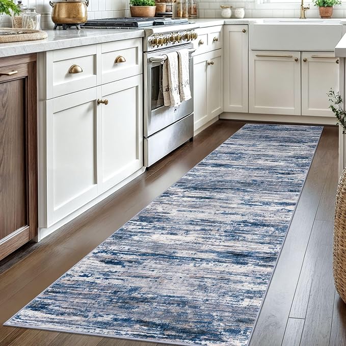 2.6x8 Modern Abstract Runner Rug - Image 2