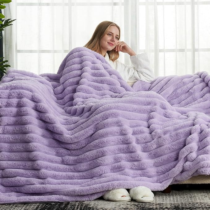 Cozy Bliss Faux Fur Throw Blanket - Image 4