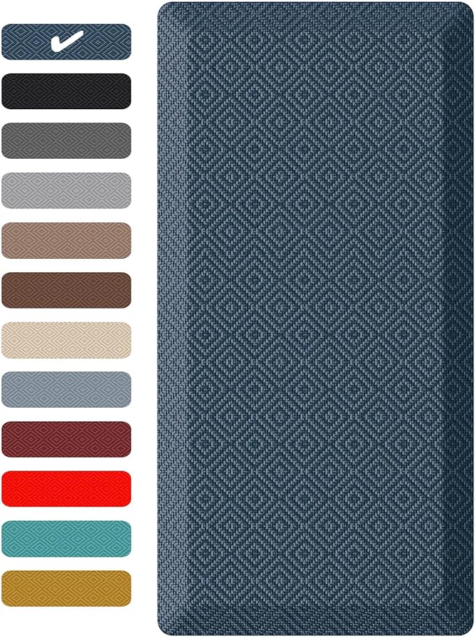 Ophanie Kitchen Mats for Floor, 3/4 inch Thick, 17x28 Anti Fatigue Cushioned Mat by Ophanie