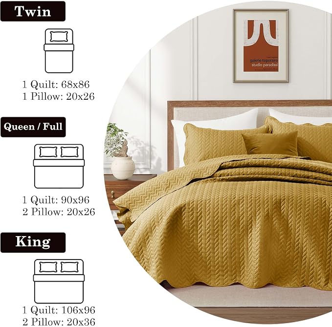 IR Imperial Rooms 8 Pack California King Quilt Bedding Set - Image 8