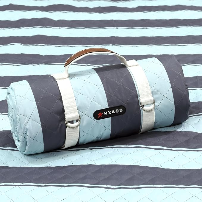 HX&OD Extra Large Picnic Outdoor Blanket, 80”x60” Waterproof Picnic Mat by HX%26OD
