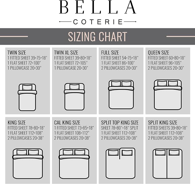 Bella Coterie Luxury Bamboo Viscose Twin Size Sheet Set | 100% Organically - Image 8