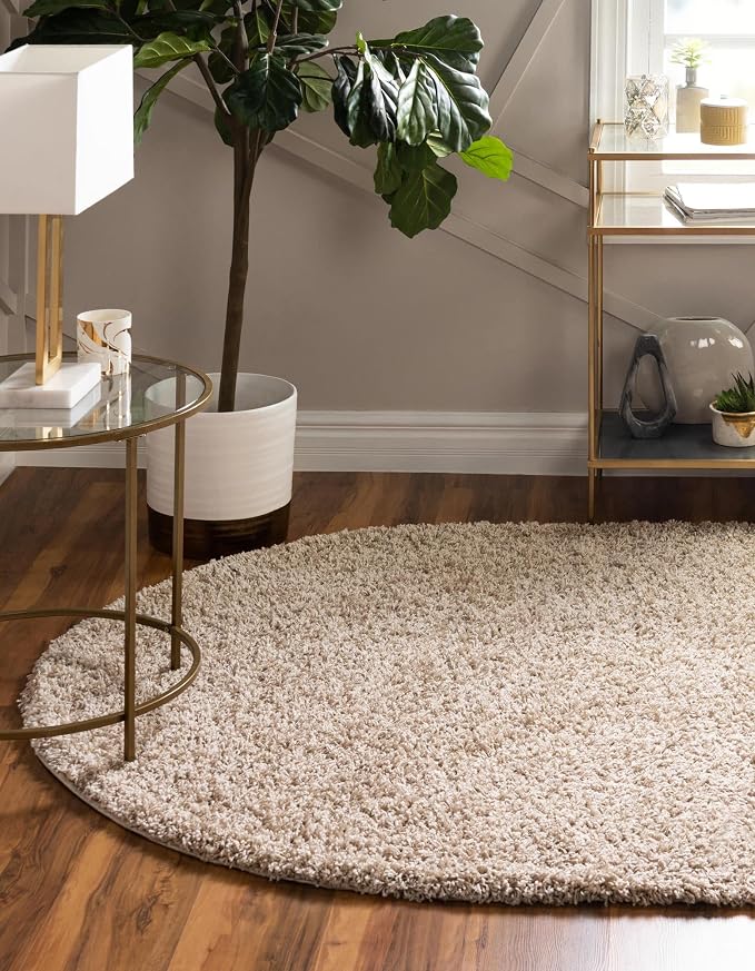 Unique Loom Solid Shag Collection Area Rug - Image 4