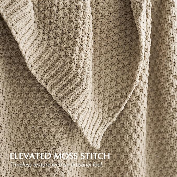 EVERGRACEHOME Chunky Chenille Knit Throw Blanket - Image 2