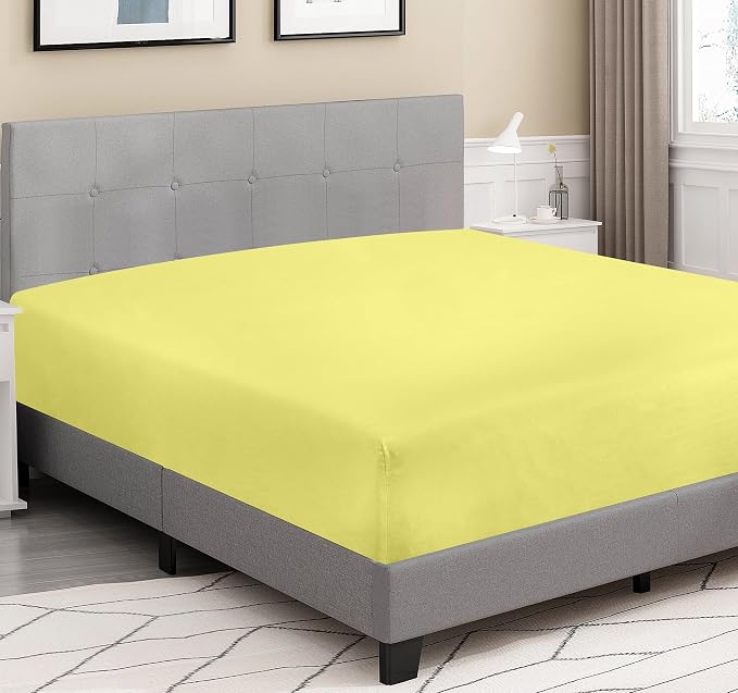 ROYALE LINENS 300 Thread Count 100% Long Staple Combed Cotton Fitted Sheet Twin - Image 2
