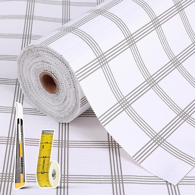 Drawer and Shelf Liner for Kitchen Cabinet: 17 in X 20 Ft Non Slip Waterproof by Kimhan