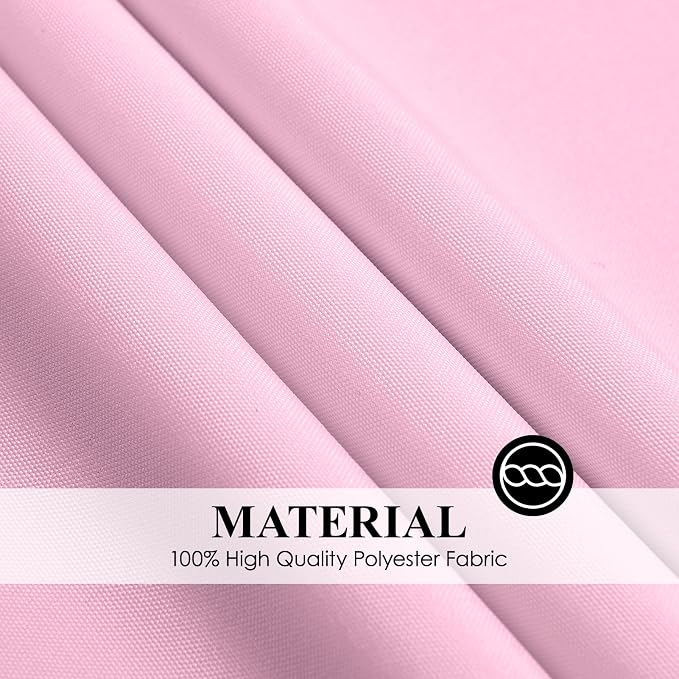 Round Tablecloth 132 Inch 6 Pack Pink Tablecloths Washable Decorative Linen - Image 6
