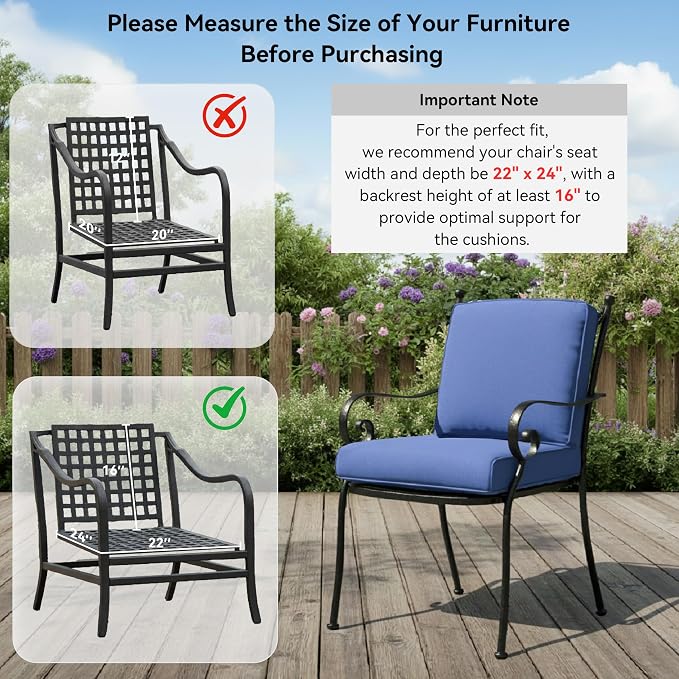 7-Piece Outdoor Patio Cushion Set - Image 8