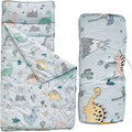 Toddler Nap Mat with Removable Pillow, Ultra Soft Slumber Bags by DuShow