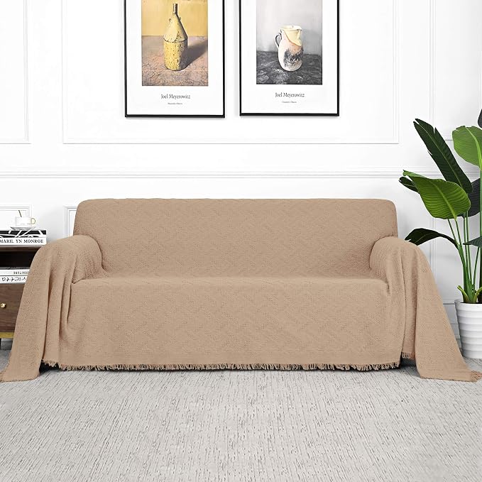 MYSKY HOME Couch Cover Sand Sofa Covers by MYSKYHOME
