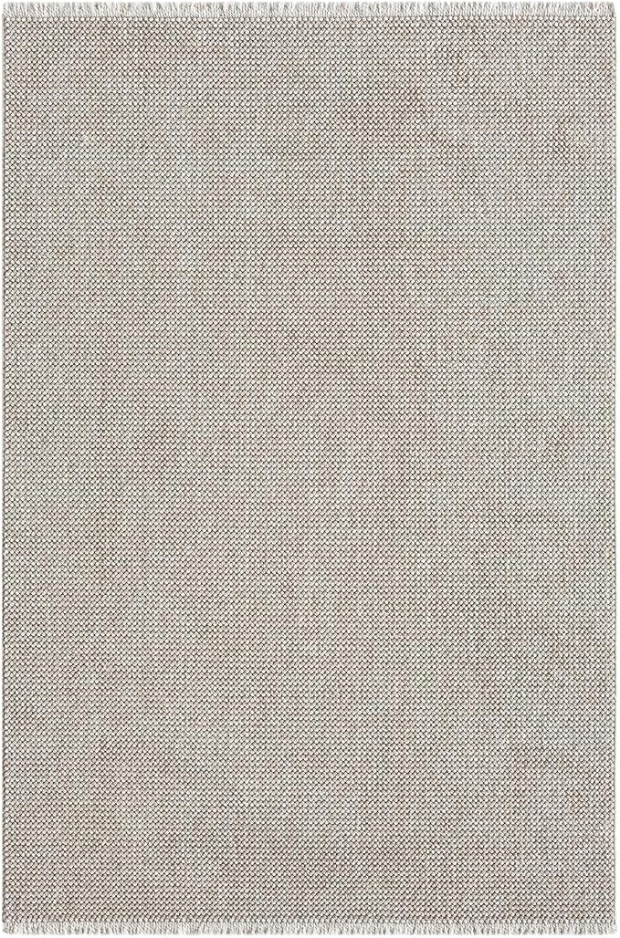 LUXE WEAVERS Solid Machine Woven Taupe 4x6 Area Rug, Indoor Stain-Resistant - Image 2