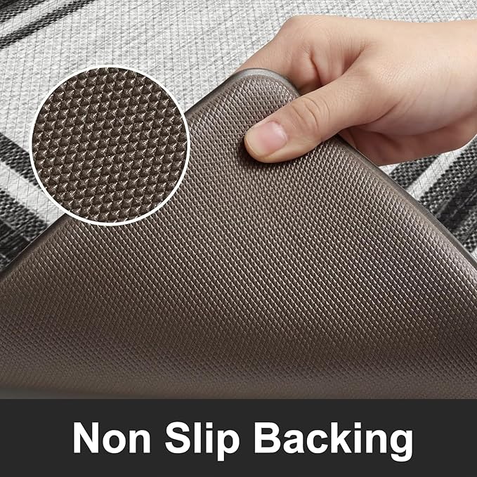 KIMODE Kitchen Rugs Cushioned Anti Fatigue Kitchen Mat Non-Skid Waterproof - Image 5