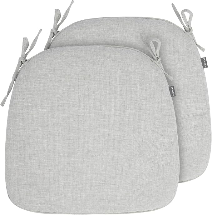 Outdoor Chair Cushions Set of 2, Patio Seat Cushion 17"x16"x2", U-Shaped Dining - Image 2