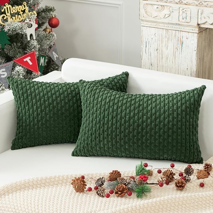 Kevin Textile 12x20 Inch Pillow Cover 1 Pack Boho Christmas Decorative Soft - Image 2