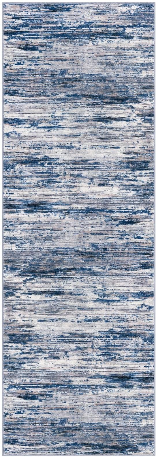 2x6 Modern Abstract Runner Rug for Hallways, Non-Shedding Washable Rug for - Image 8