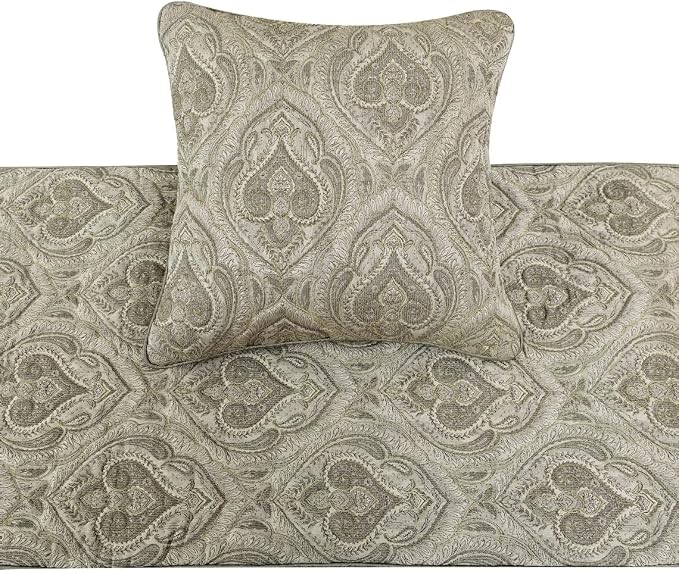 The HomeCentric King/Queen/Twin Grey Designer Full 68"x18" Bed Runner Without - Image 3