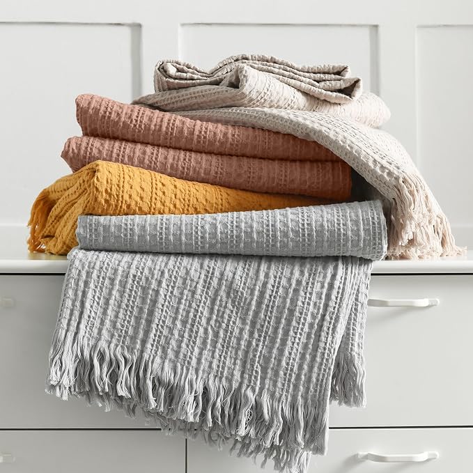 100% Cotton Waffle Blanket - Image 8