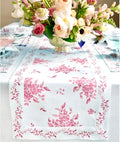 Solino Home Pink Floral Print Table Runner 90 Inches Long by SolinoHome