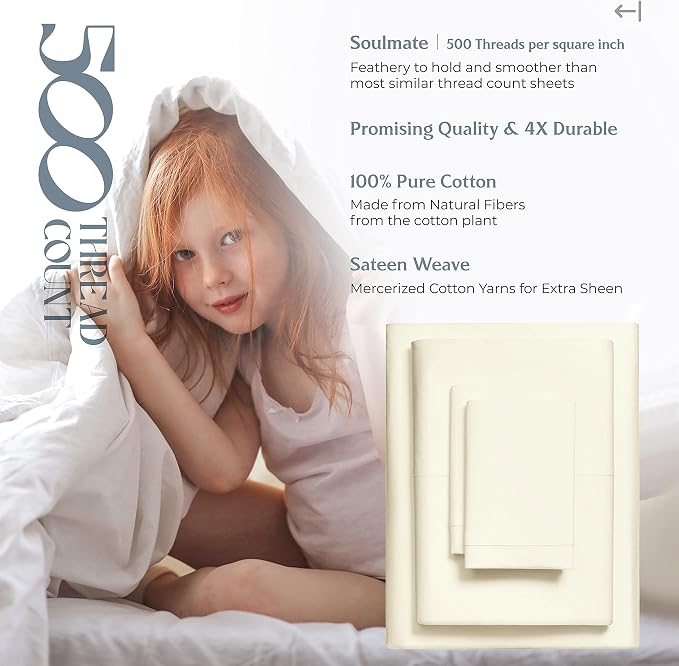 Mayfair Linen 100% Cotton Bed Sheets Twin Sheet Set - Image 5
