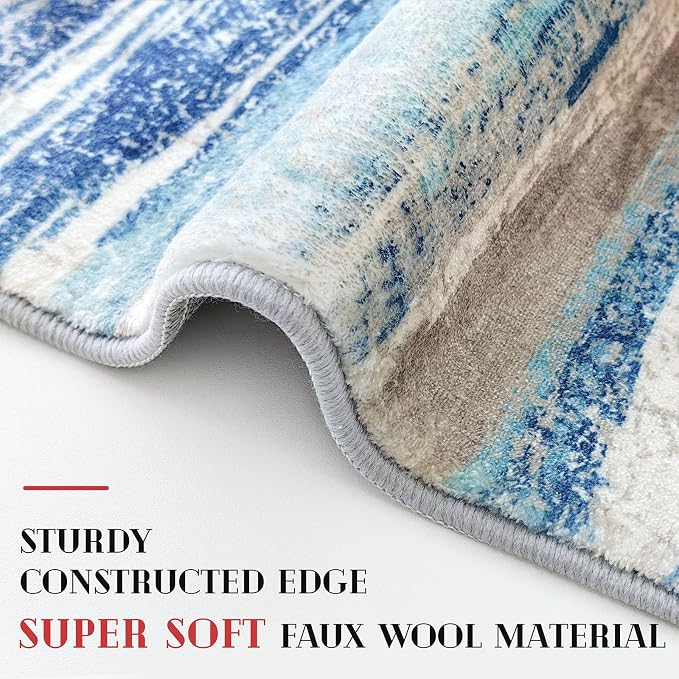 Modern Abstract Runner Rug 3x12 - Image 4