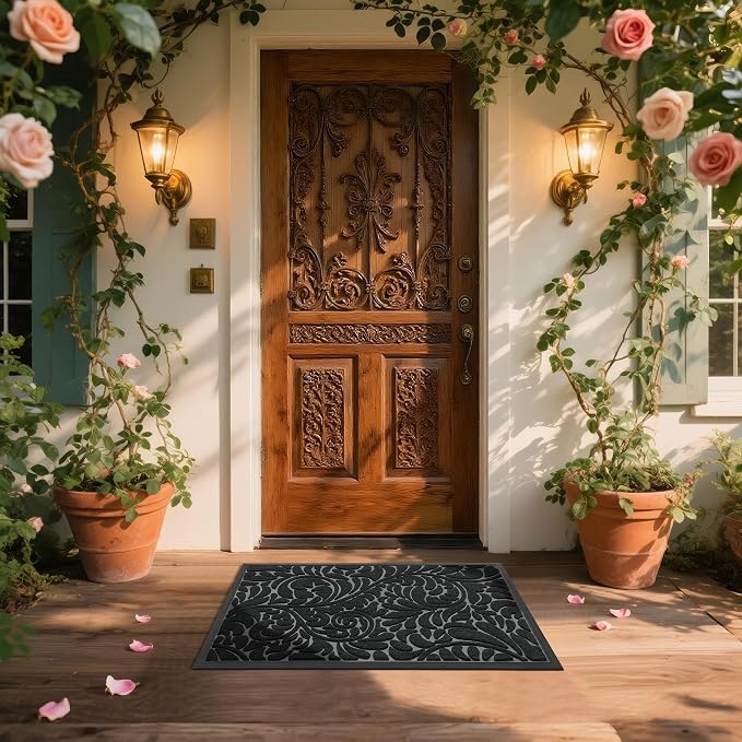 Yimobra Large Door Mat Outside Entrance 36x24, Waterproof Sturdy Outdoor Mats - Image 3