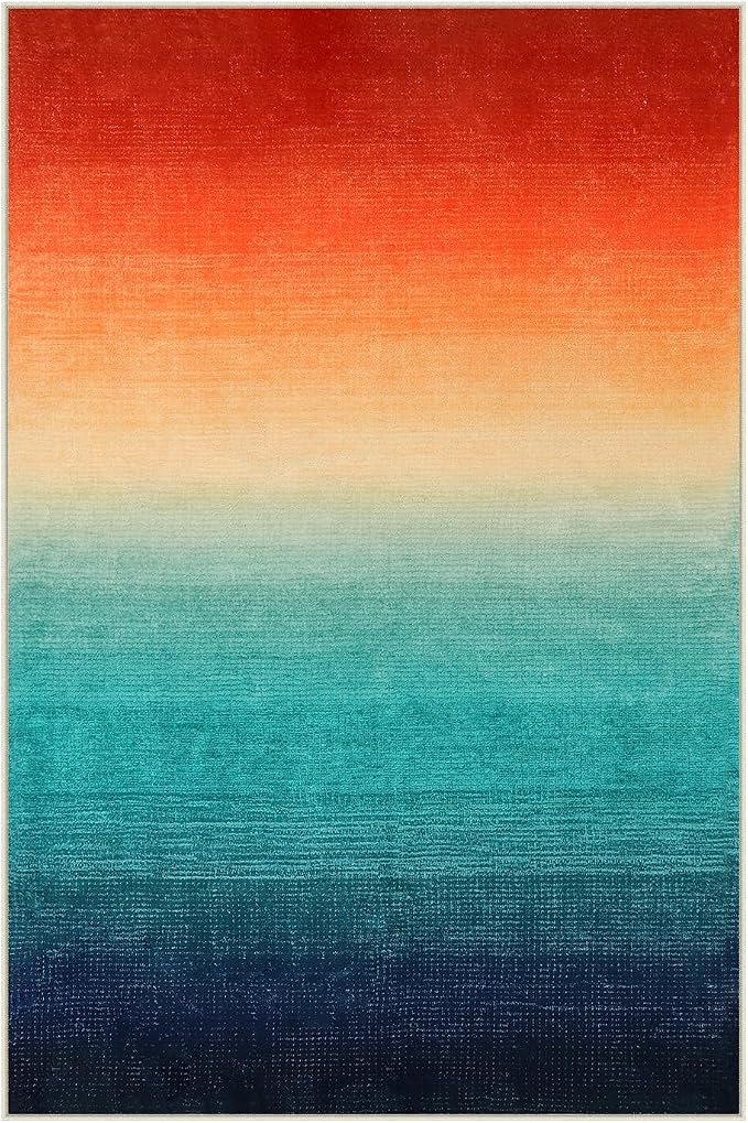 Wonnitar Colorful Small Christmas Rug, Washable 2x3 Rainbow Bathroom Rugs - Image 8