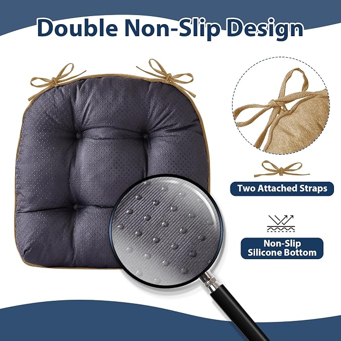 Chair Cushions for Dining Chairs, Seat Cushions for Kitchen Chairs, Indoor Seat - Image 4