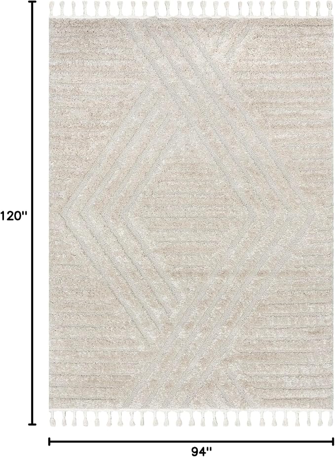 nuLOOM Risette Beige, Soft and Textured, High Traffic, Stain Resistant - Image 2