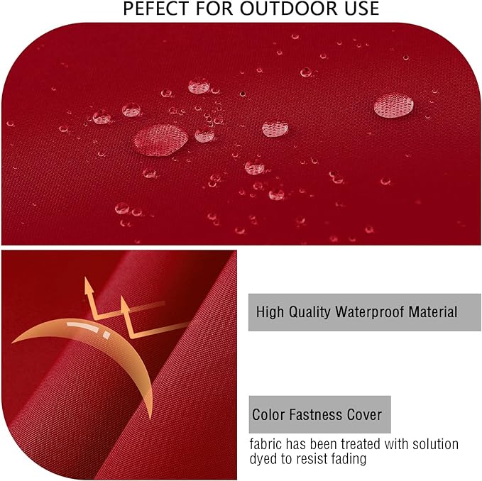 idee-home Outdoor Cushions for Patio Furniture, Outdoor Seat Cushion, - Image 6