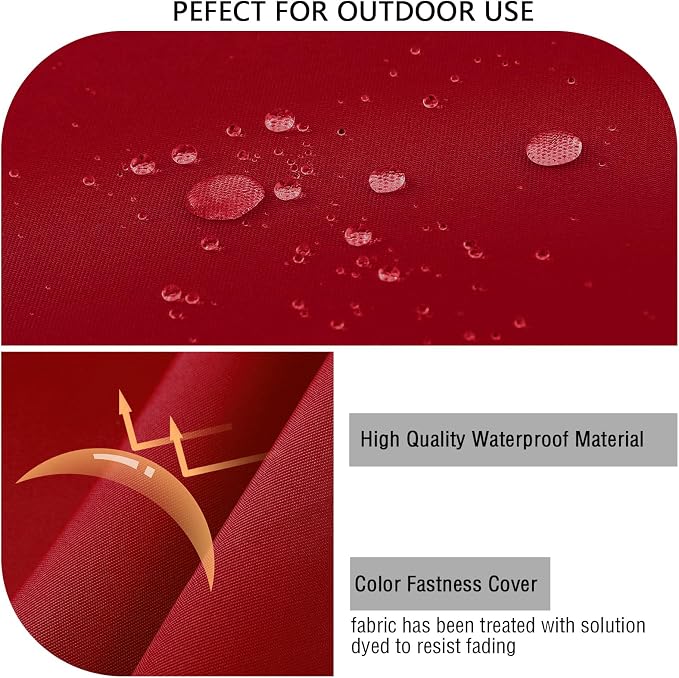 idee-home Outdoor Cushions for Patio Furniture, Outdoor Seat Cushion, - Image 4
