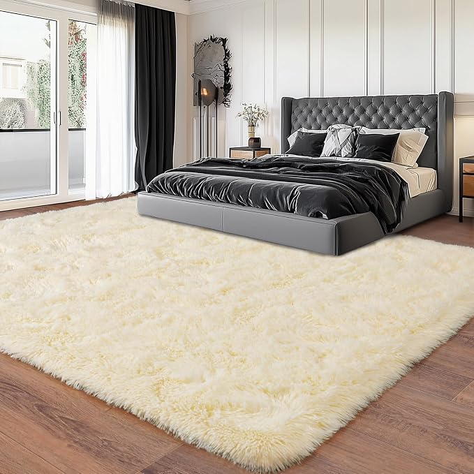 Fluffy Area Rugs for Living Room, Soft Shaggy Carpets for Living Room, Upgrade - Image 3