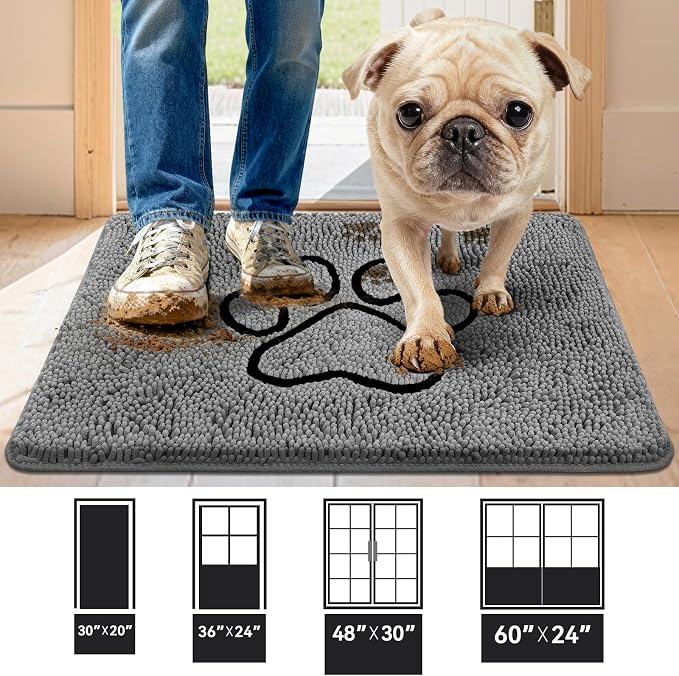 Bcoimo Super Absorbent Dog Door Mat, Pet Rugs - Image 2