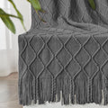 inhand Grey Throw Blanket for Couch and Bed, Soft Living Room Home Decor by inhand