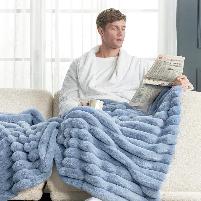 Cozy Bliss Faux Fur Throw Blanket - Image 7